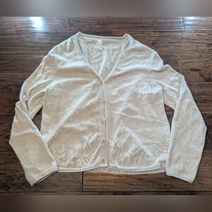 Pact Women's Organic Button-Up Cardigan Sweater Size Small